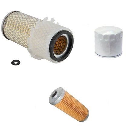 Aic Replacement Parts New Filter KIT Air/Fuel/Oil Fits Kubota B7200D B7200E B8200E B8200D JDFILTERKIT-FII50-0011